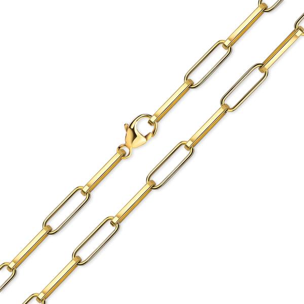 Paperclip Kette 45cm lang Gold 333/000 - Bild 2