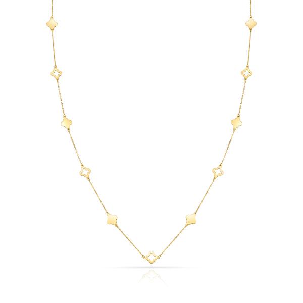 Collier Kleeblätter Gold 333/000 - Bild 2