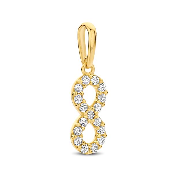 Anhänger Infinity 17 Zirkonia Gold 585/000 - Bild 2