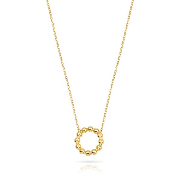 Collier Kugelring Gold 333/000 - Bild 2