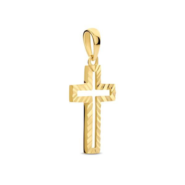 Anhänger Kreuz diamantiert Gold 585/000 - Bild 2