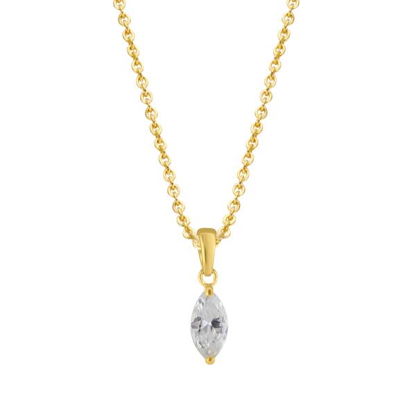 Collier Anhänger Zirkonia Gold 585/000 - Bild 2