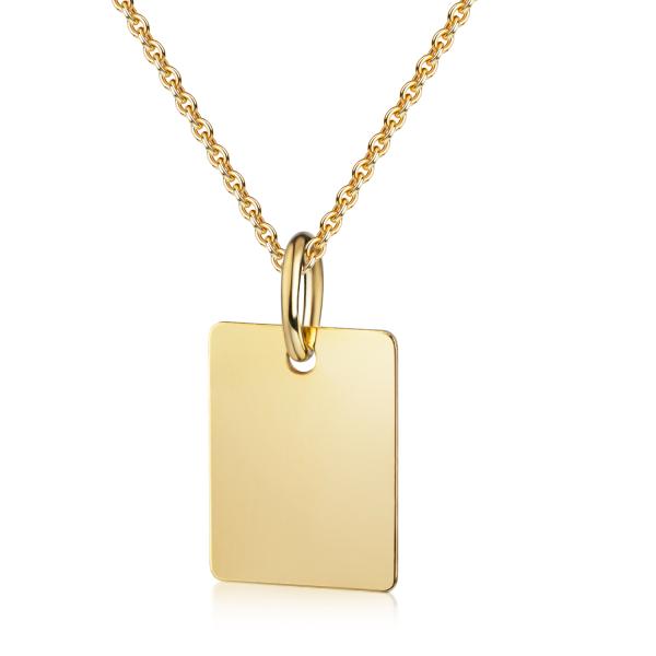 Gravurplatte Rechteck Gold 333/000 - Bild 2