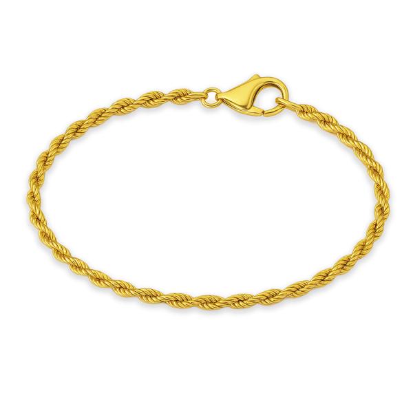 Kordelarmband 1.7mm breit 18,5cm lang Gold 585/000 - Bild 2