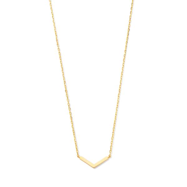 Collier V Gold 585/000 - Bild 2