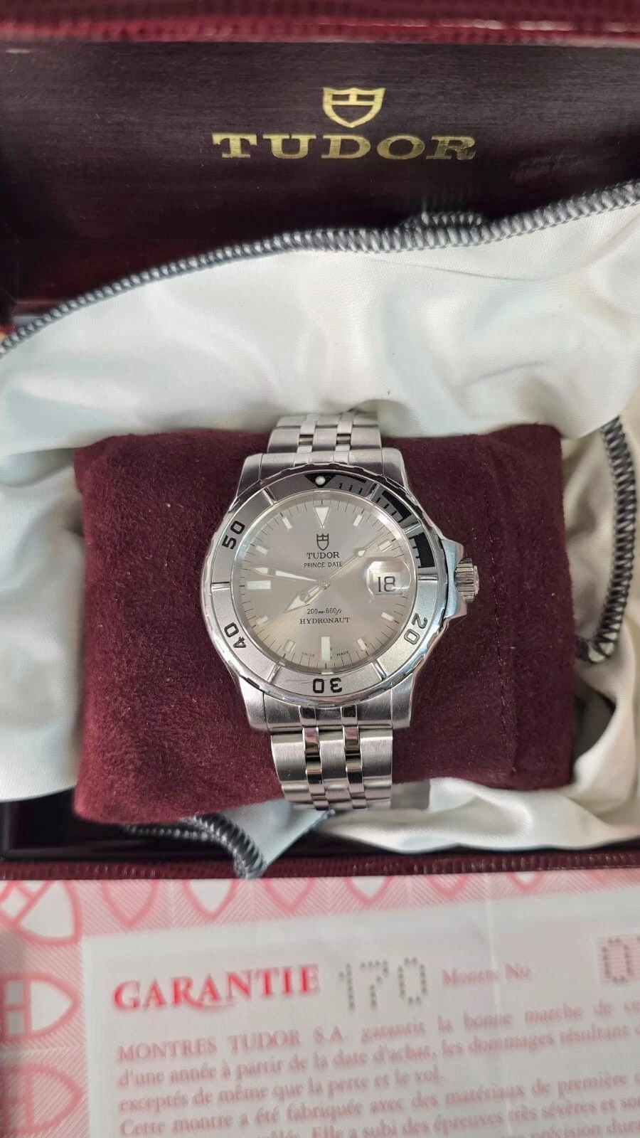 Tudor Hydronaut Herrenarmbanduhr – Edelstahl – Ref. 89190 – Full Set – Revision - Bild 10