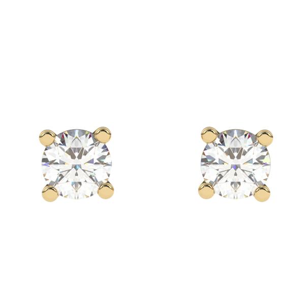 Diamo Diamonds Ohrstecker mit Brillant 0,20 ct. Gelbgold 585/000 - Bild 2