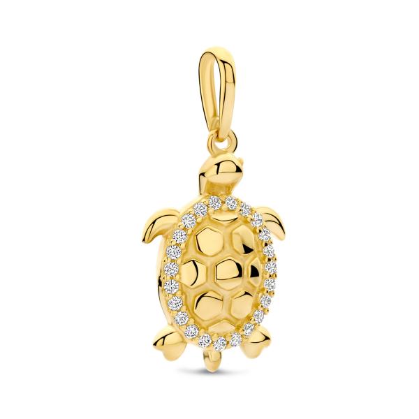 Anhänger Schildkröte 22 Zirkonia Gold 585/000 - Bild 2