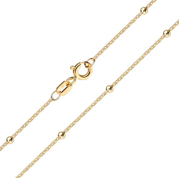 Ankerkette rund 45/42cm mit Kugeln Gold 333/000 - Bild 2