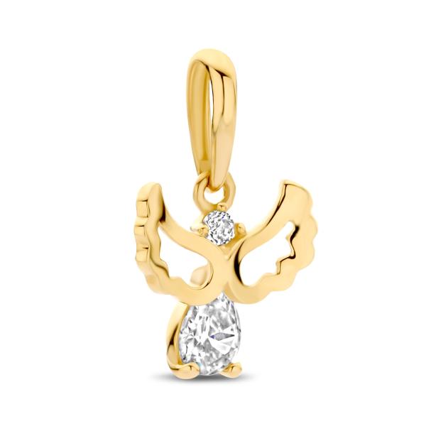 Anhänger Engel 2 Zirkonia Gold 585/000 - Bild 2
