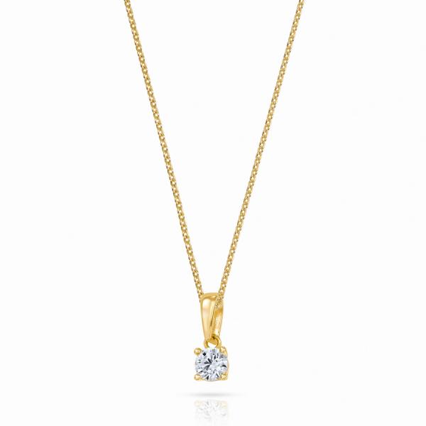 Anhänger Solitär Zirkonia Gold 333/000 - Bild 2