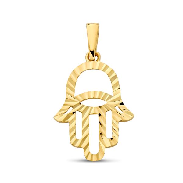 Anhänger schützende Hand diamantiert Gold 585/000 - Bild 2