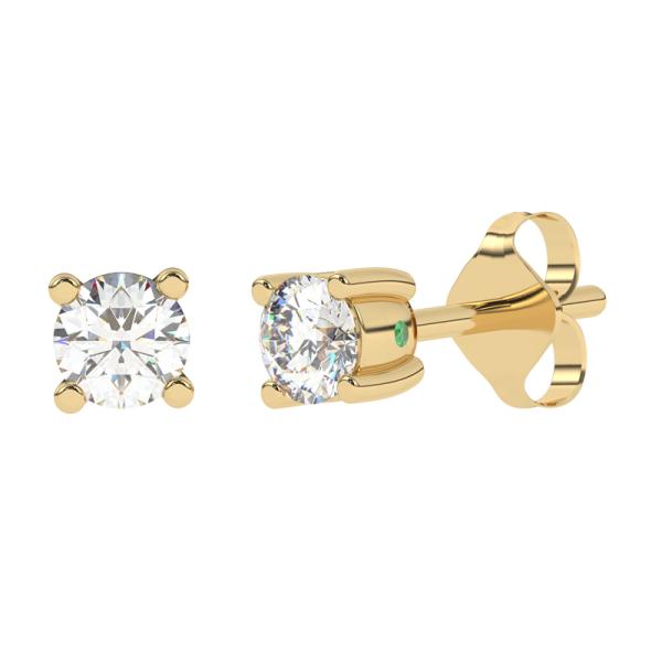 Diamo Diamonds Ohrstecker mit Brillant 0,20 ct. Gelbgold 585/000 - Bild 3