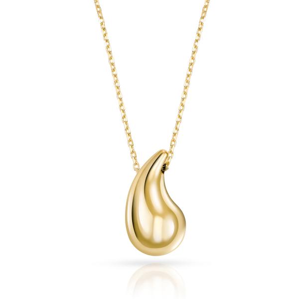 Collier Anhänger Tropfen Gold 333/000 - Bild 2