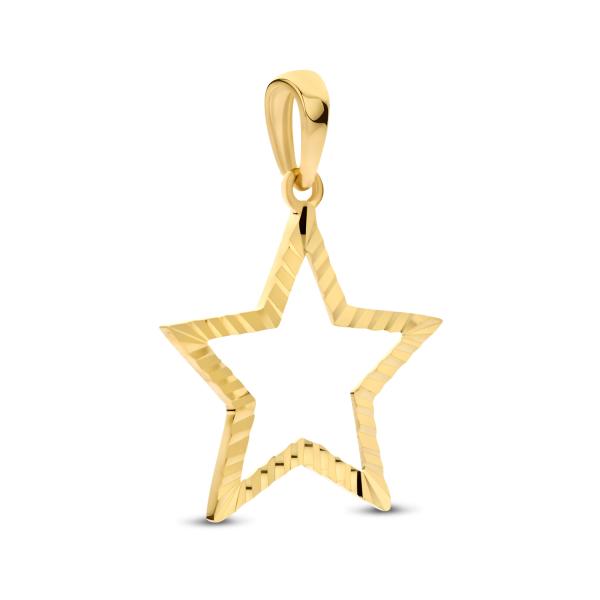 Anhänger Stern diamantiert Gold 585/000 - Bild 2